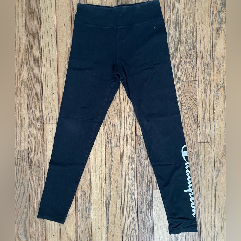 Black champion leggings size L